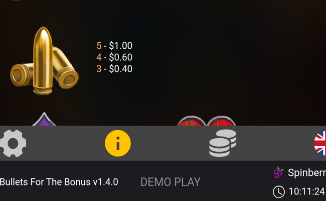 bullets for the bonus paytable 4
