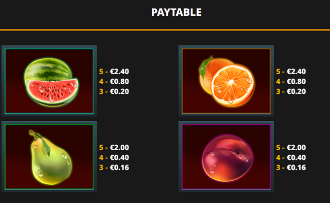 burning blox gigablox paytable 2