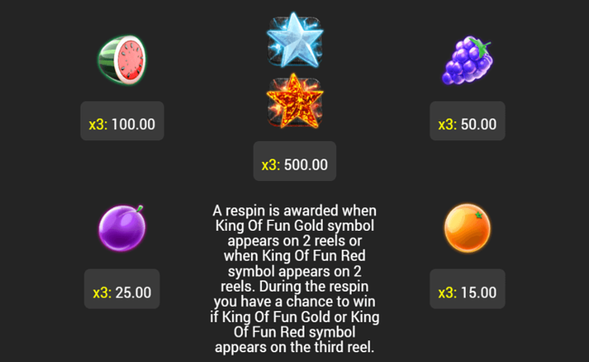 burning ice deluxe paytable