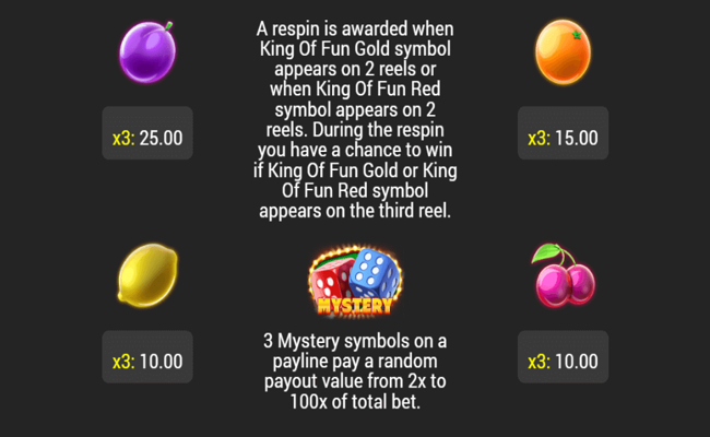 burning ice deluxe paytable2