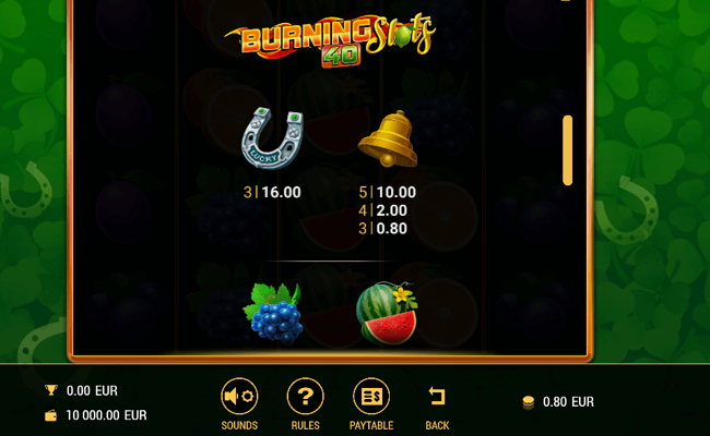 burning slots 40 paytable2
