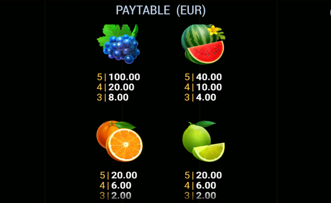 burning slots cash mesh link paytable 4
