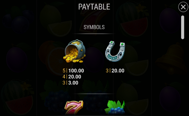 burning slots cash mesh ultra paytable 1