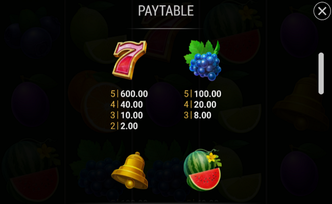 burning slots cash mesh ultra paytable 2