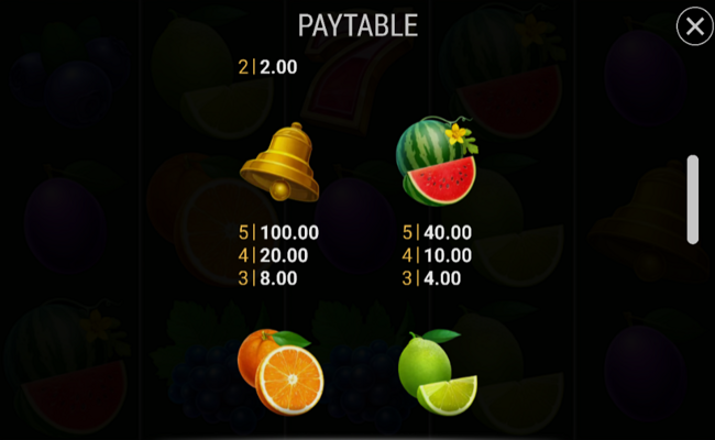 burning slots cash mesh ultra paytable 3