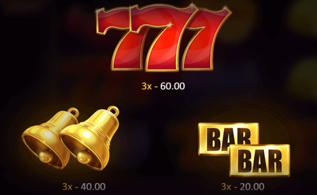 burning wins classic 5 lines paytable 1