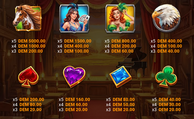 cabaret royale paytable
