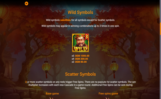 caishen gold infinity dragon paytable 2