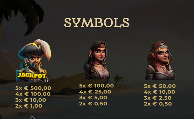 calico jack jackpot paytable 1