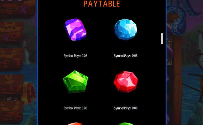 cascade cove paytable 2