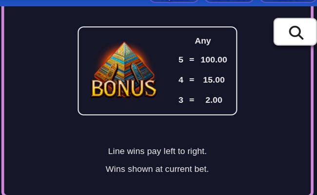 cash eruption megajackpots amulets of osiris paytable 6