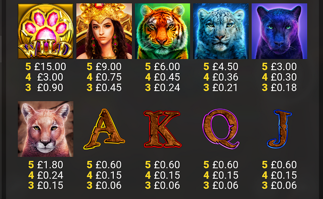cat ching paytable 1