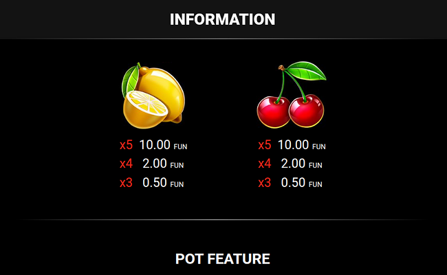 cheeky cherry paytable 4