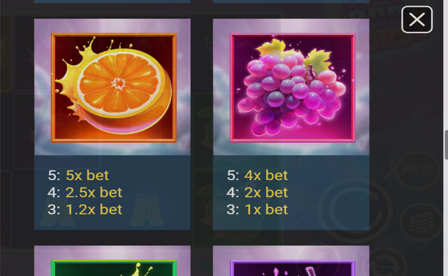 cherrypop burst paytable 3