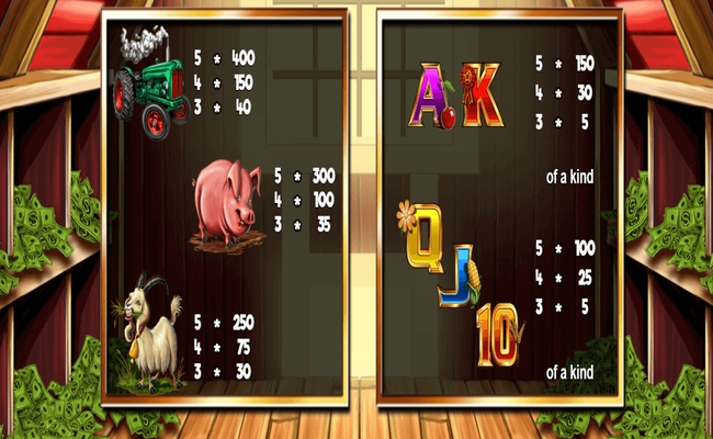 chicken fox paytable4
