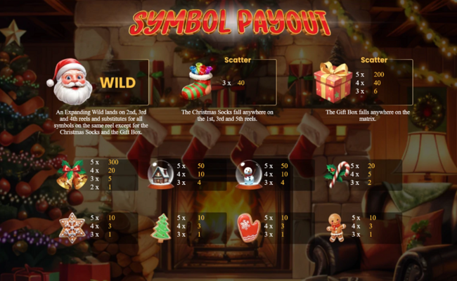 christmas spins paytable
