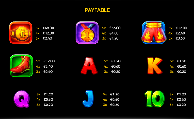 cockroach fortune paytable