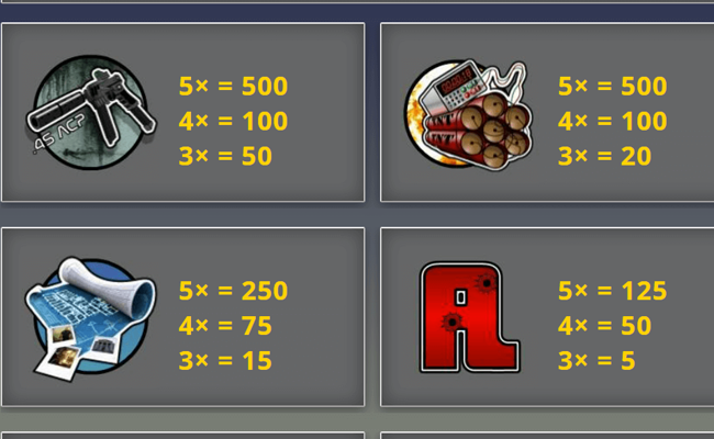 code 211 paytable 1