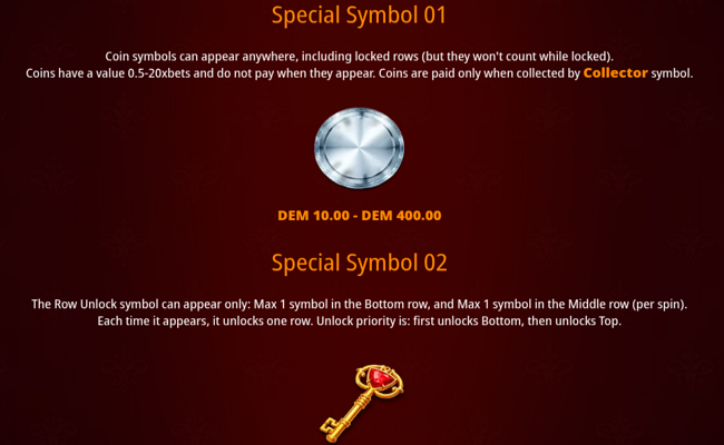 coin craze unlock reels paytable 1
