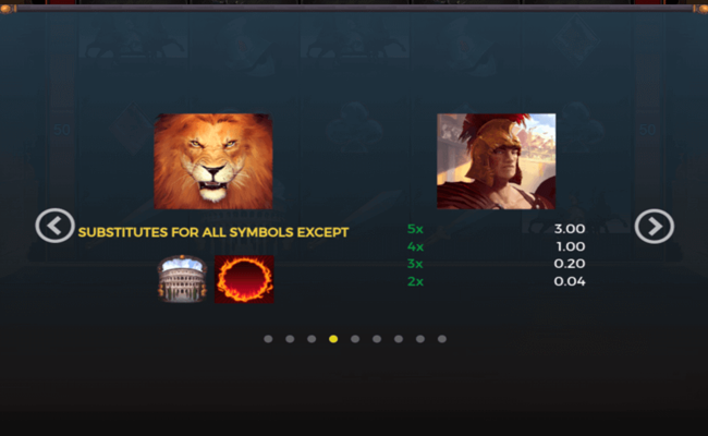 colloseum paytable