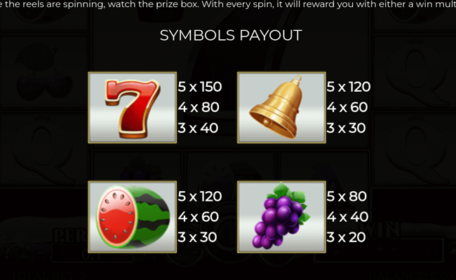 colossus fruits christmas edition paytable 1
