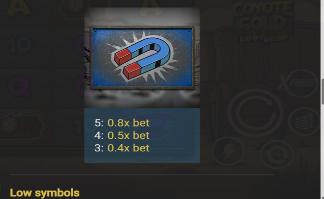 coyote gold paytable 3