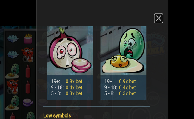 crazy mart bonanza paytable 2