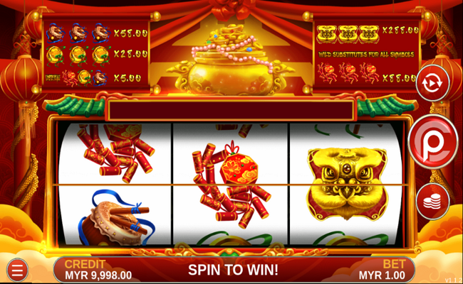 crowd play golden lion paytable