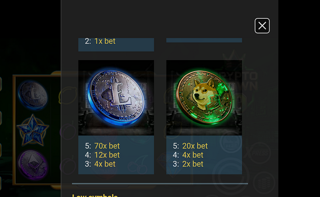 crypto crown 10 paytable 2