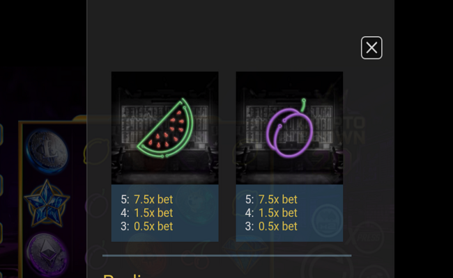 crypto crown 20 paytable 6
