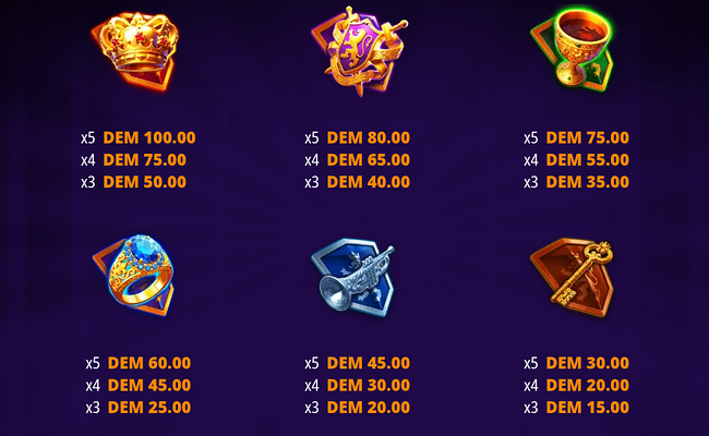 deluxe wilds paytable 1