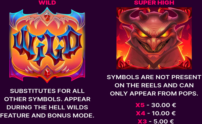 devils treasures paytable 1