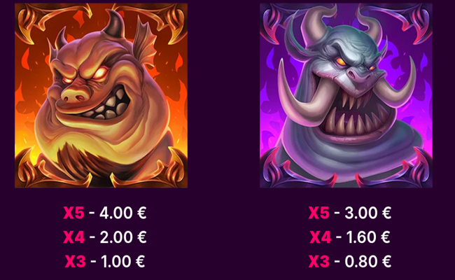 devils treasures paytable 2