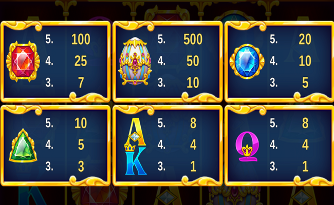 diamond easter paytable