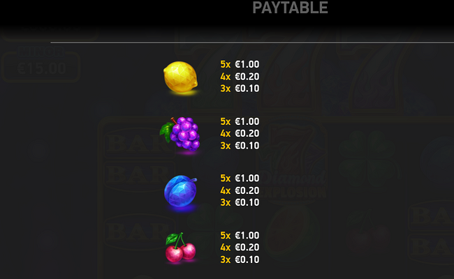 diamond explosion 777 paytable 2