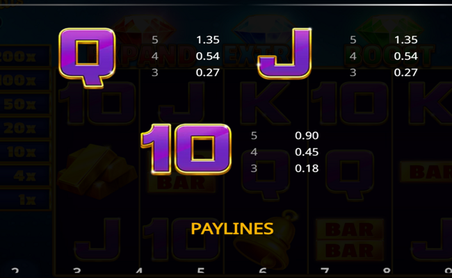 diamond hits trio instastrike paytable 3