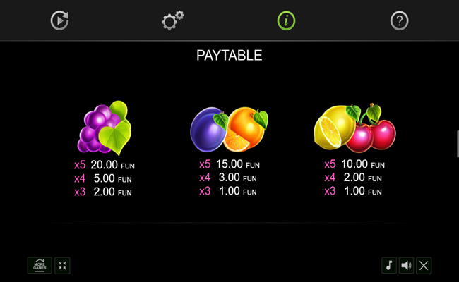 diamond plus valentines edition paytable 2