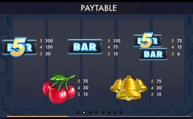 diamond shot paytable2
