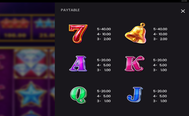 diamond supernova 5 paytable 2