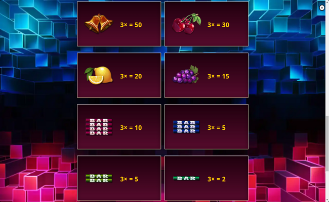 dice breaker paytable
