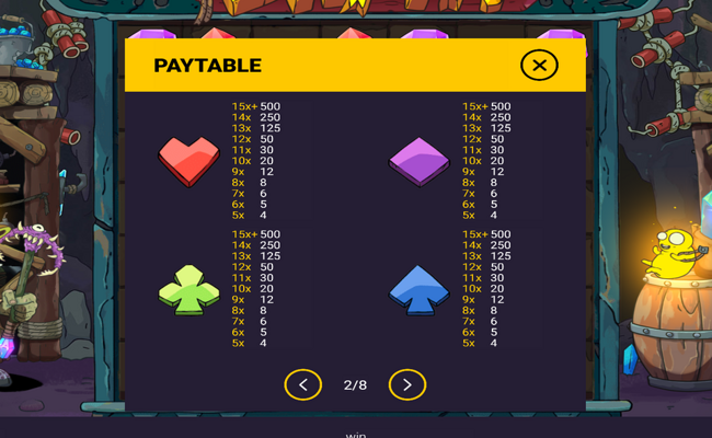 dig it paytable 2