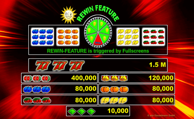 double triple chance paytable