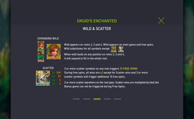 druids enchanted paytable 1