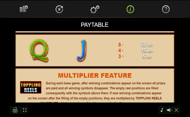 easter frog paytable 4