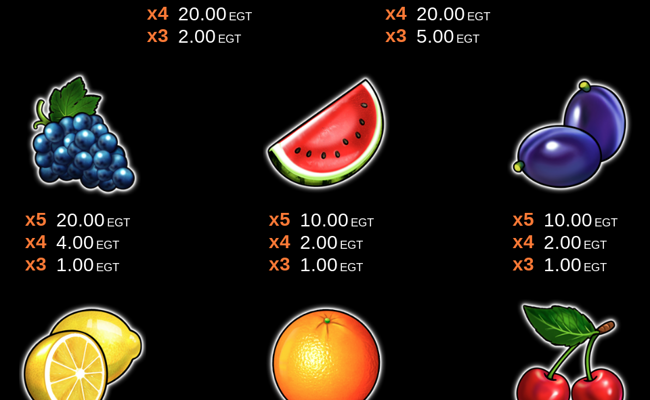 egt digital 20 super hot jackpot paytable 2