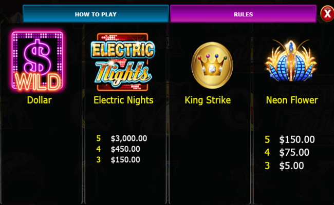 electric nights paytable2