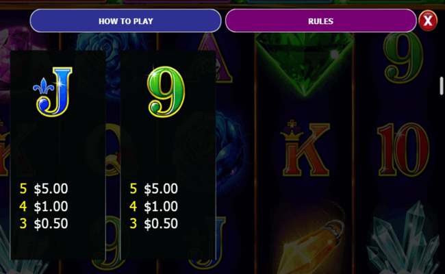 emerald dream paytable4