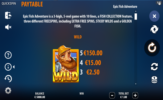 epic fish adventure paytable 1