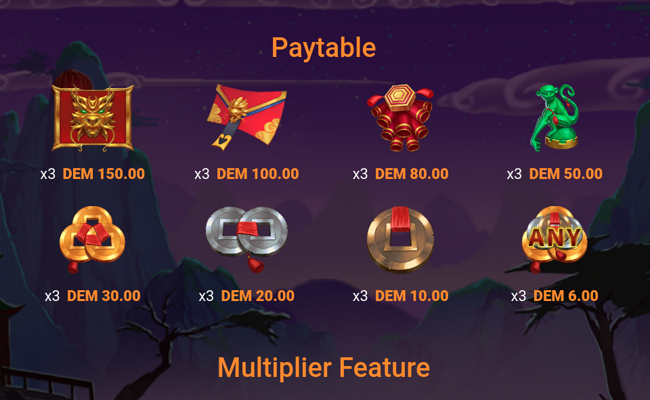 era of jinlong paytable