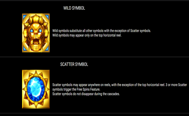 extra gems paytable